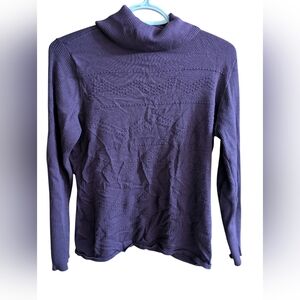 Women’s Purple Turtleneck Sweater